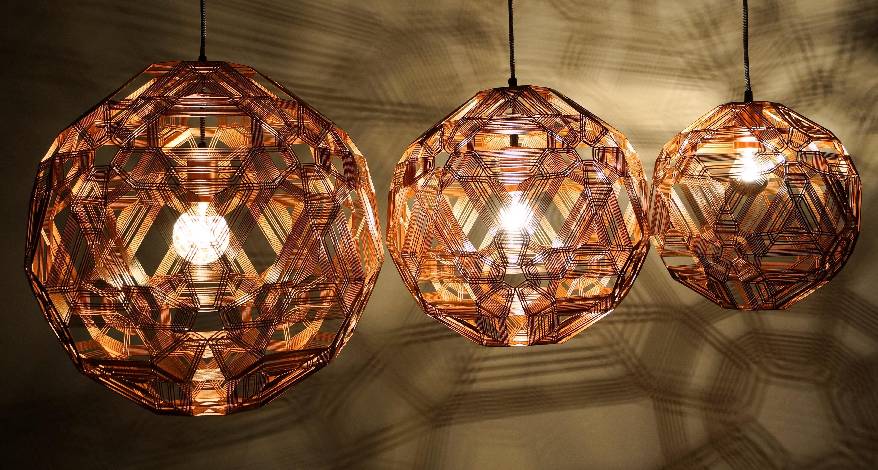 Ażurowe lampy wiszące ZATTELITE z kolekcji Schema